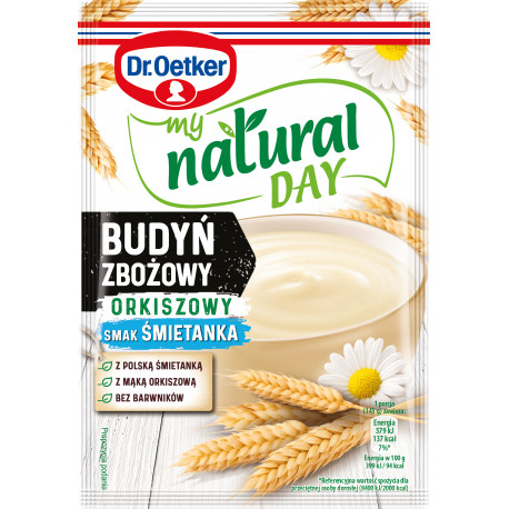 Budyń Zbożowy Orkiszowy smak śmietanka Budyń Zbożowy Orkiszowy smak śmietanka