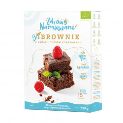 Brownie z kakao i cukrem...