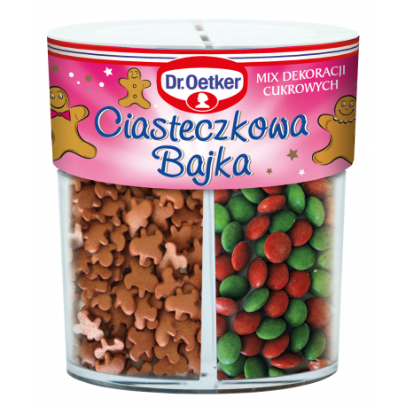 Mix dekoracji cukrowych ciasteczkowa bajka 76 g - Dr. Oetker