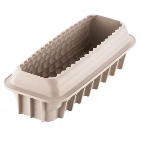 Forma silikonowa do ciasta, 3D BUCHE QUENELLE – 243 x 90 mm – Silikomart