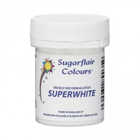 Barwnik spożywczy biały Superwhite - wybielacz (20 g) – Sugarflair