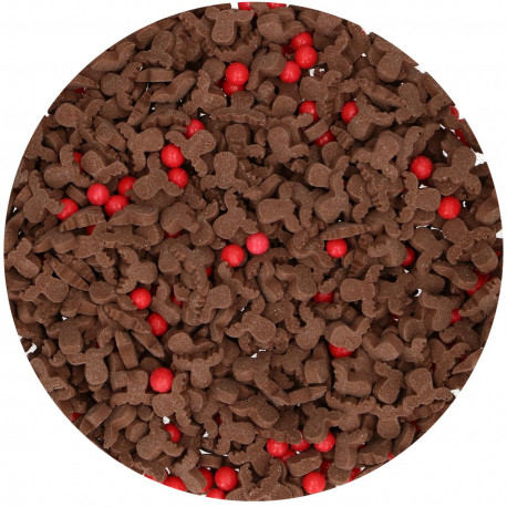 Dekoracje cukrowe Renifery Mix, 55 g - FunCakes