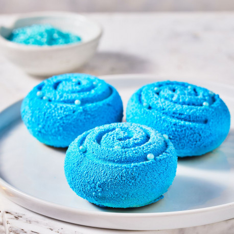 Zamsz w spray’u do dekorowania produktów cukierniczych, kolor niebieska