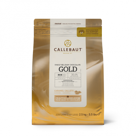 Czekolada Callebaut biała karmelowa Gold, 2,5 kg