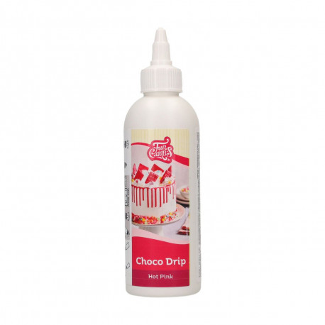 Polewa-do-dekoracji-mocny-róż-Hot Pink-180ml-FUNCAKES