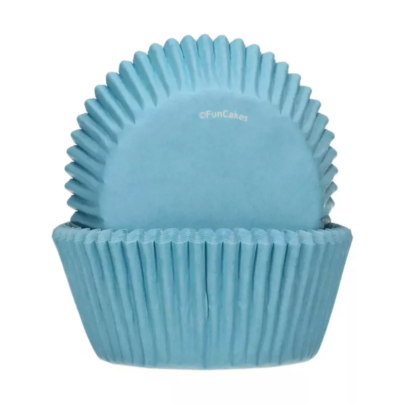 Papilotki (foremki papierowe) do muffinek błękitne – FunCakes