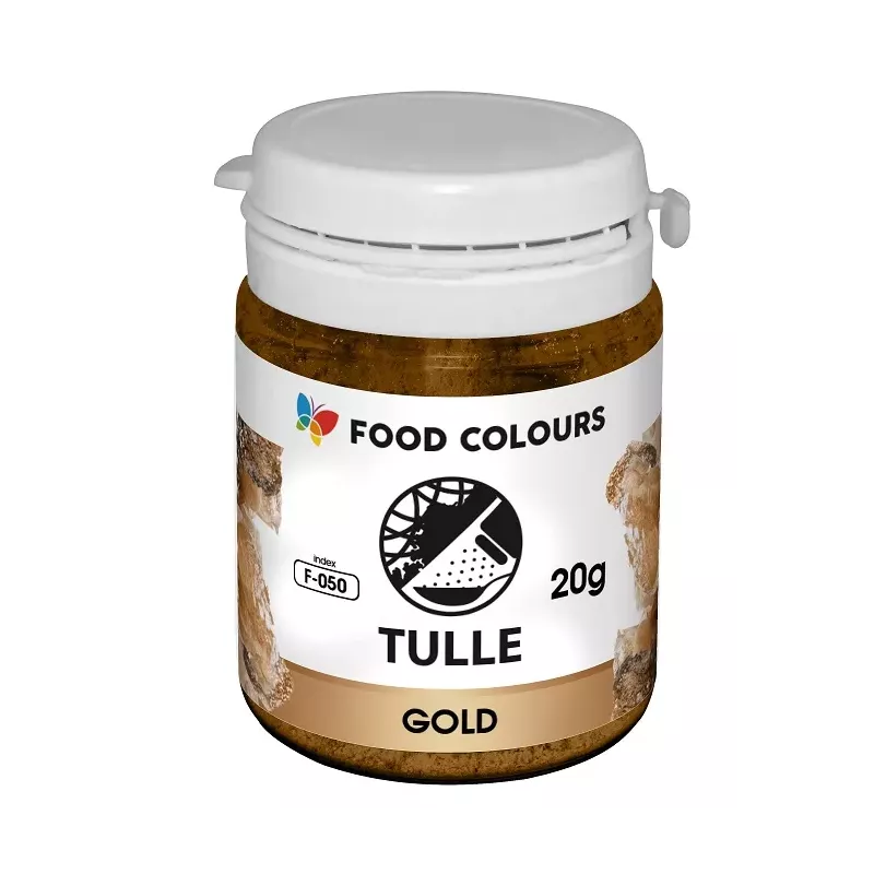 Tiul Złoty, Gold, 20 g, Food Colours