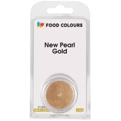 Barwnik pudrowy pyłkowy do pudrowania New Pearl Gold 2,5g Food Colours