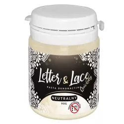 Pasta dekoracyjna Letter & Lace neutralna 90 g Food Colours