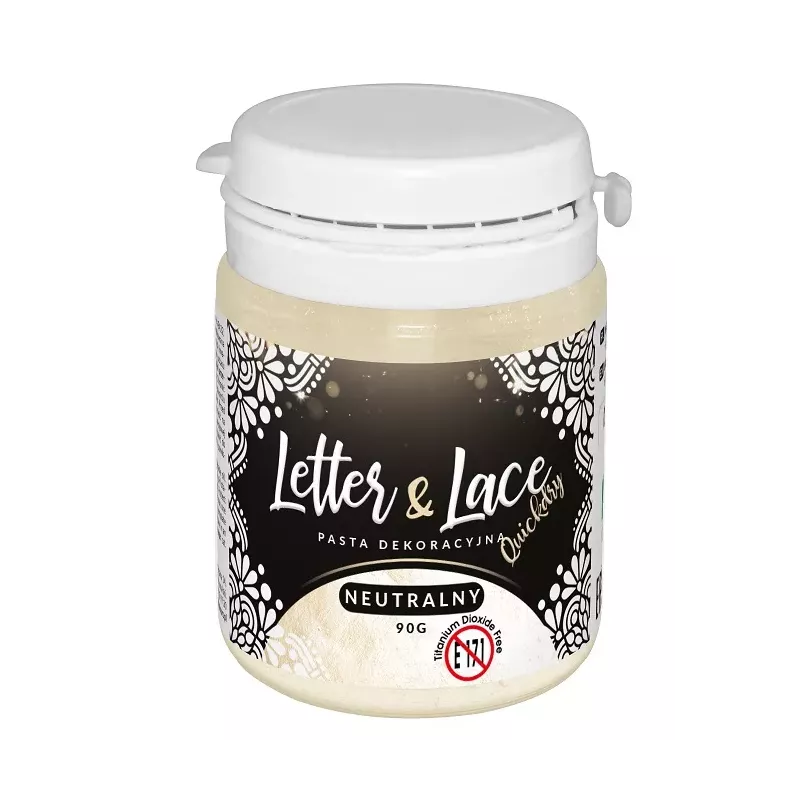 Pasta dekoracyjna Letter & Lace neutralna 90 g Food Colours