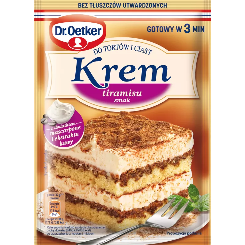 Krem do tortów i ciast smak tiramisu