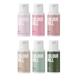 Zestaw barwników olejowych do mas tłustych Colour Mill Botanicals 6 szt.