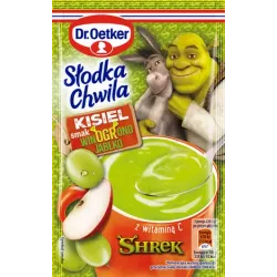 Słodka Chwila Kisiel smak winOGRono- jabłko Shrek