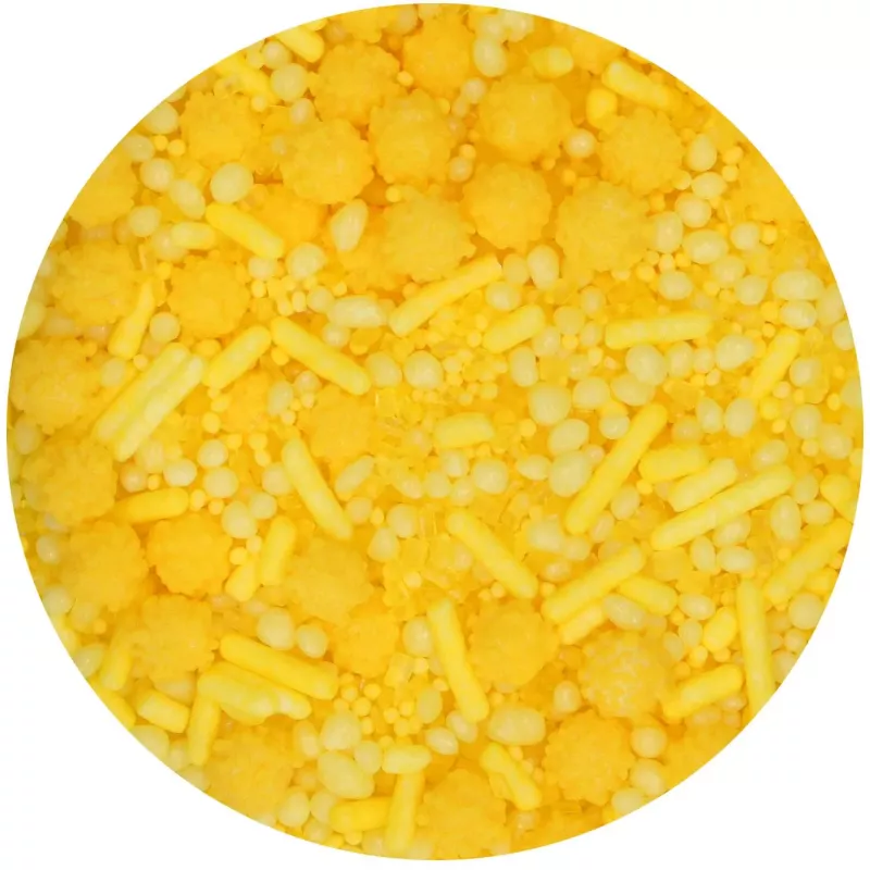 Dekoracje Cukrowe żółty Yellow 70 g Funcakes