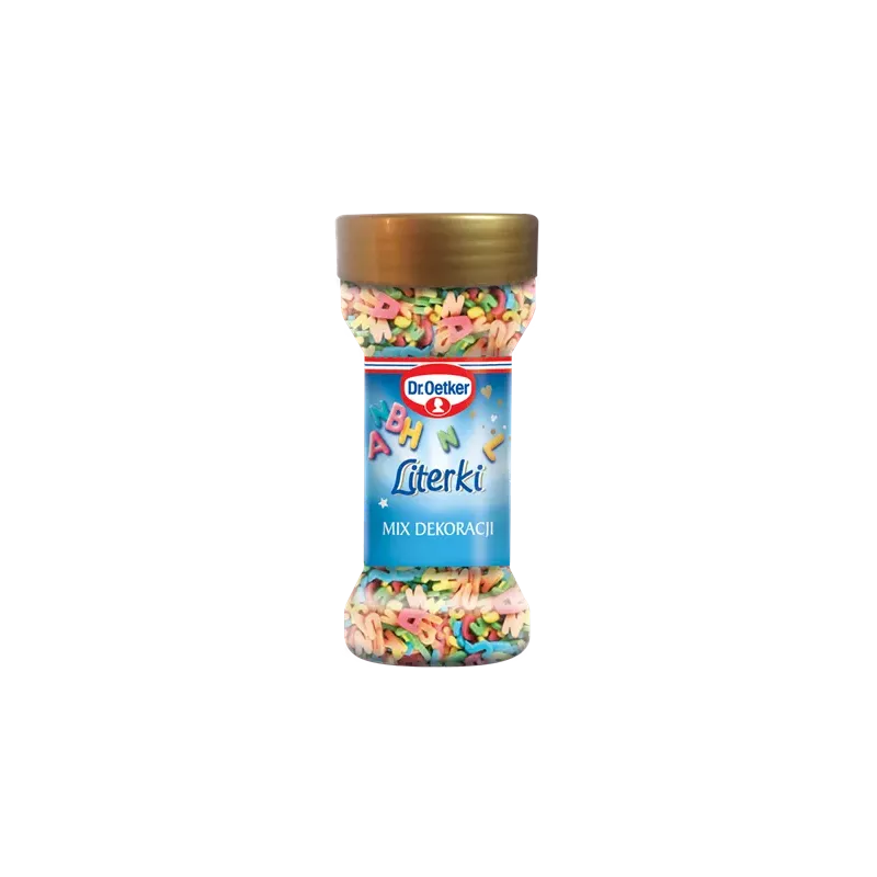 Dekoracje cukrowe Literki 40 g - Dr. Oetker Dekoracje cukrowe Literki 40 g - Dr. Oetker