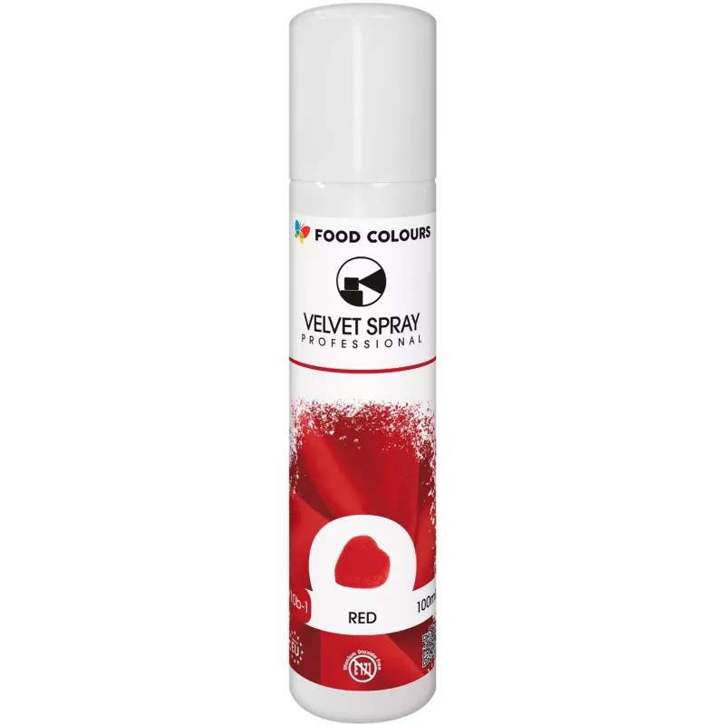 Barwnik w aerozolu (zamsz/spray) 100 ml czerwony Food Colours Barwnik w aerozolu (zamsz/spray) 100 ml czerwony Food Colours