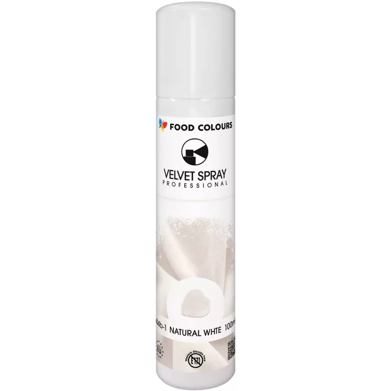 Barwnik w aerozolu (zamsz/spray) 100 ml naturalny biały Food Colours Barwnik w aerozolu (zamsz/spray) 100 ml naturalny biały Food Colours