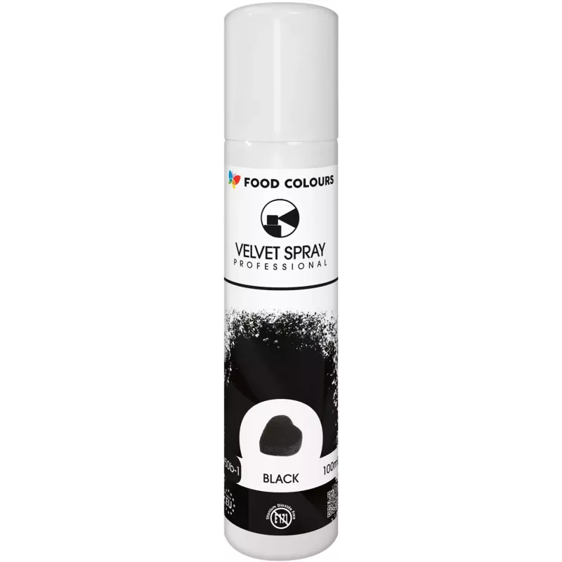 Barwnik w aerozolu (zamsz/spray) 100 ml czarny Food Colours