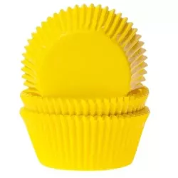 Papilotki do muffinek żółte (50 szt) - House of Marie