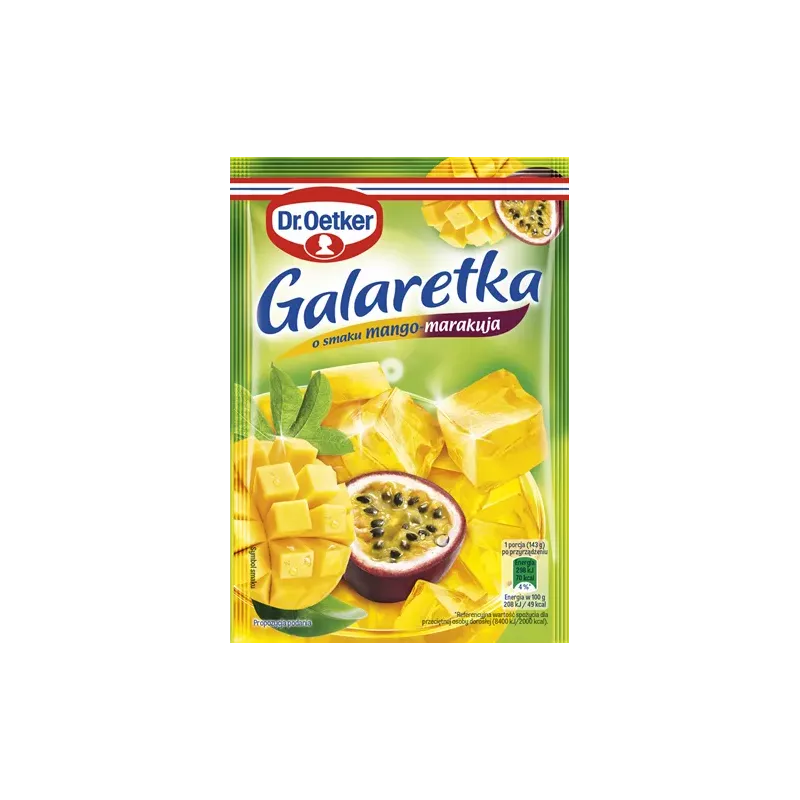 Galaretka o smaku mango-marakuja
