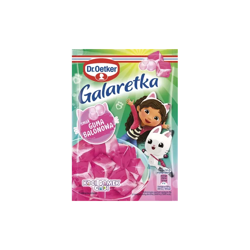 Galaretka smak guma balonowa Koci Domek Gabi