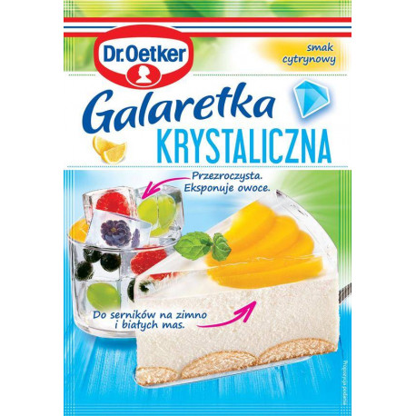 Galaretka krystaliczna o smaku cytrynowym Galaretka krystaliczna o smaku cytrynowym