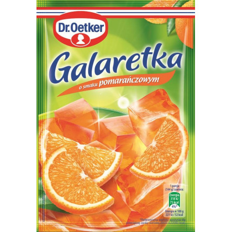 Galaretka o smaku pomarańczowym