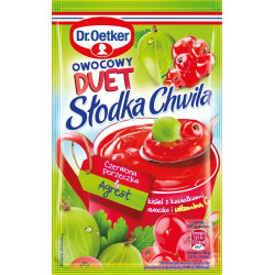 Słodka Chwila Kisiel Owocowy Duet smak czerwona porzeczka i agrest