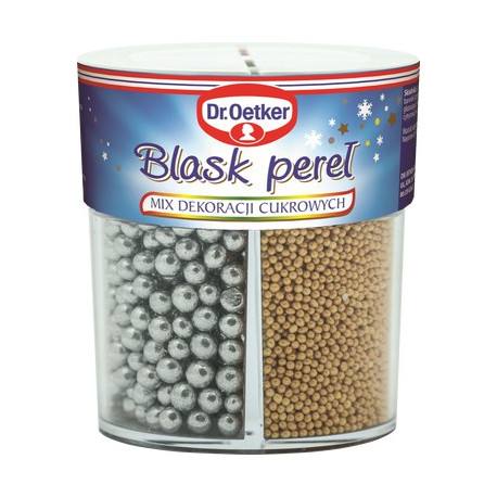 Mix dekoracji cukrowych Blask pereł 81 g - Dr. Oetker