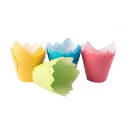Papierowe foremki do mufinek Tulipan śr. 5 cm, 20 szt