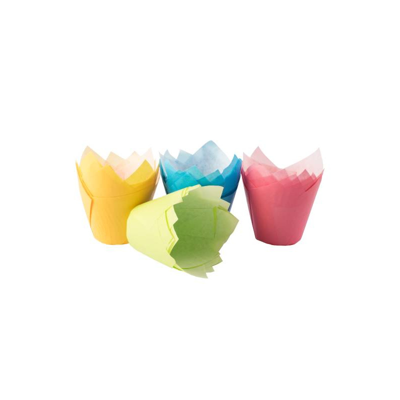 Papierowe foremki do mufinek Tulipan śr. 5 cm, 20 szt Papilotki do muffinek Tulipan 20 szt.