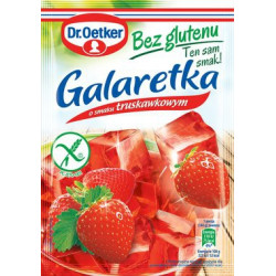Galaretka o smaku truskawkowym bez glutenu